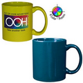 11 Oz. Teal Stoneware Mug - 4 Color Process